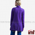 Plus Size Angora Cashmere Hooded Long Cardigan Sweater